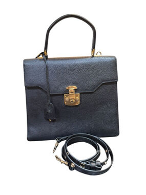 Gucci Lady Lock 2 Way Top Handle/ Crossbody Leather Dust Bag, COA